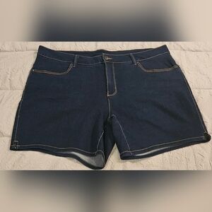 Stylish Dark Blue Women's Jean Shorts